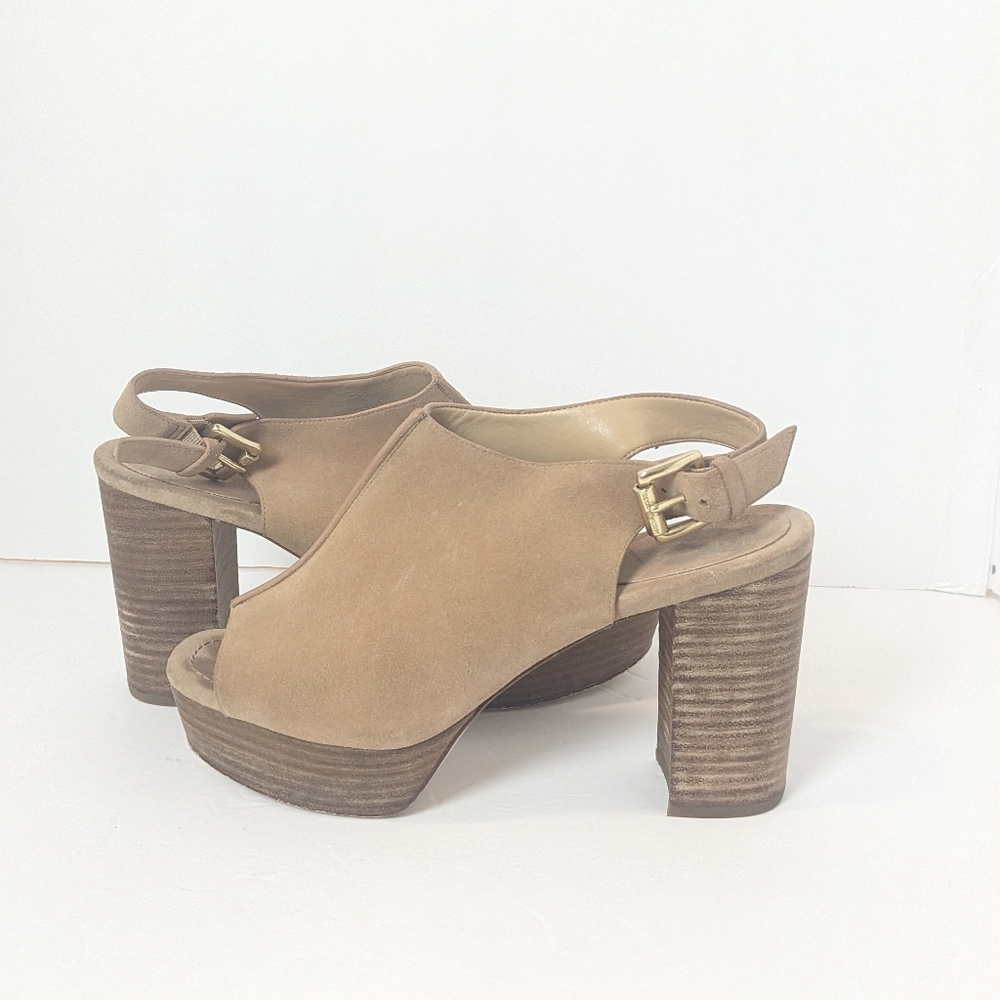 Michael kors suede Piper heels
